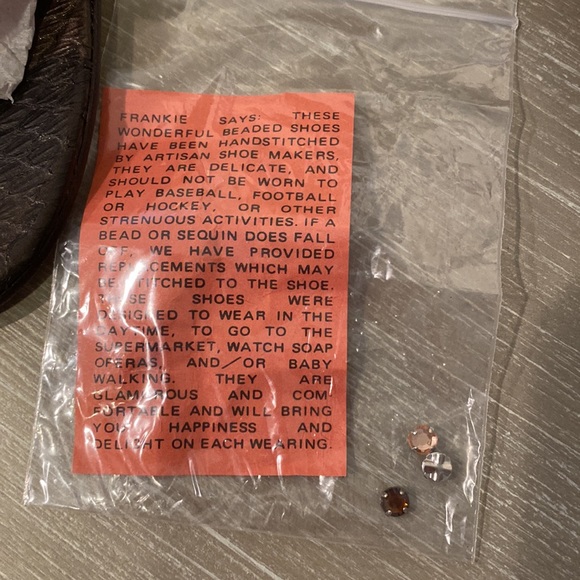 Beverly Feldman beaded kitten heel sandals - Picture 7 of 7